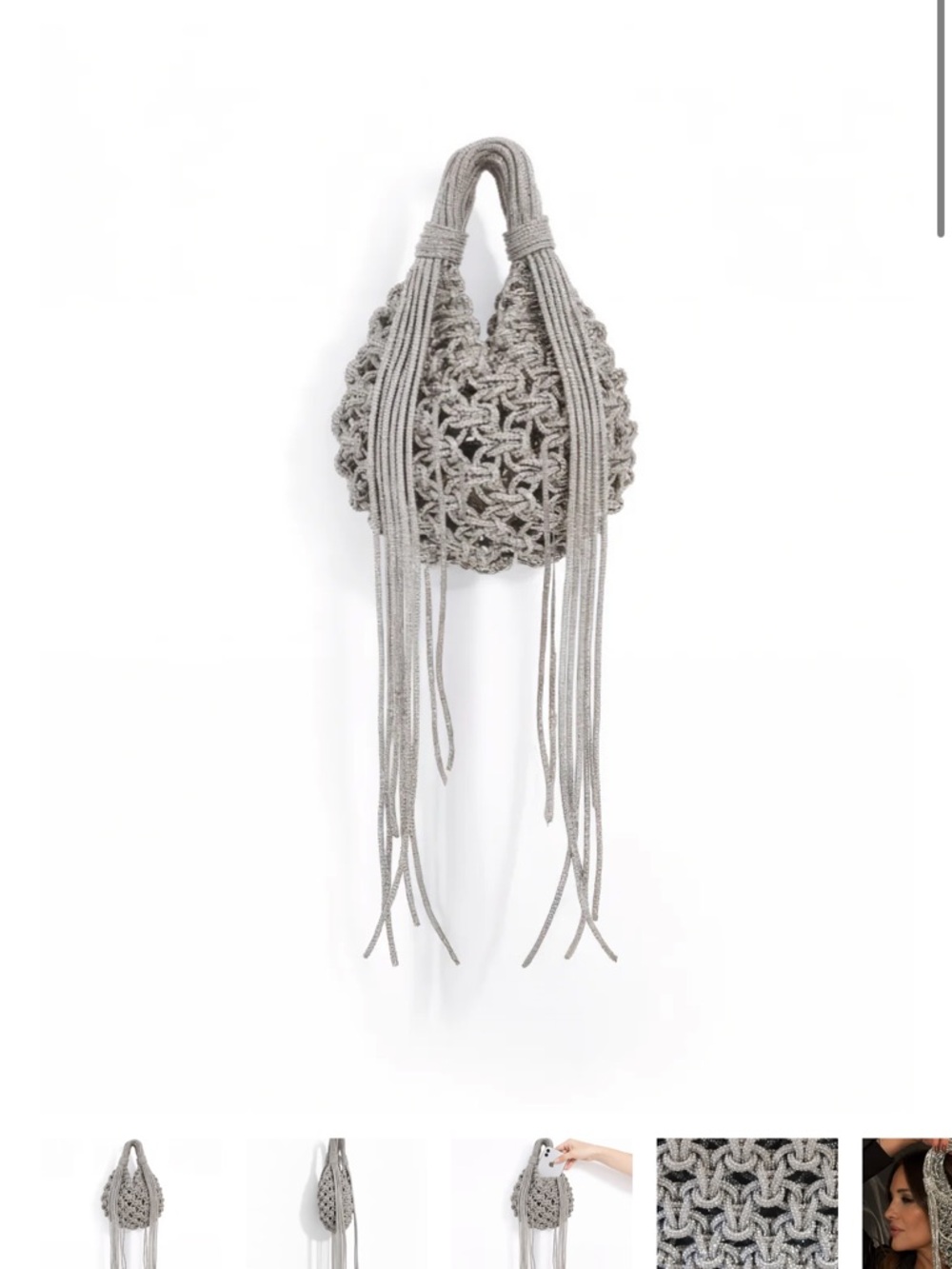 Chandelier Bag in Silver